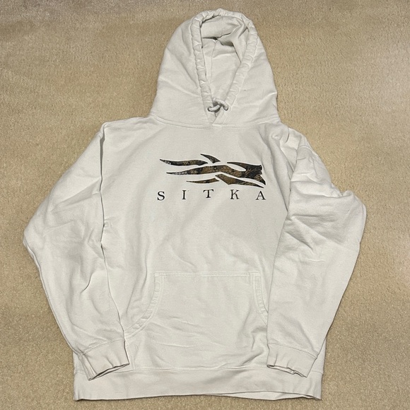 Sitka Men's Cream Hoodie - Picture 1 of 4